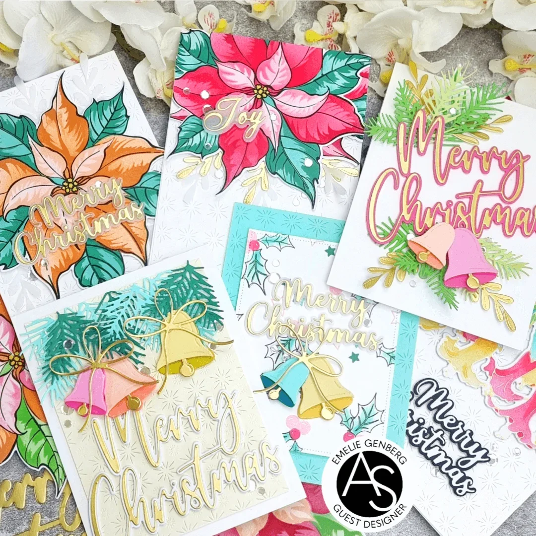 Новинка 2023 рождественские предложения прозрачные штампы пуансеттии