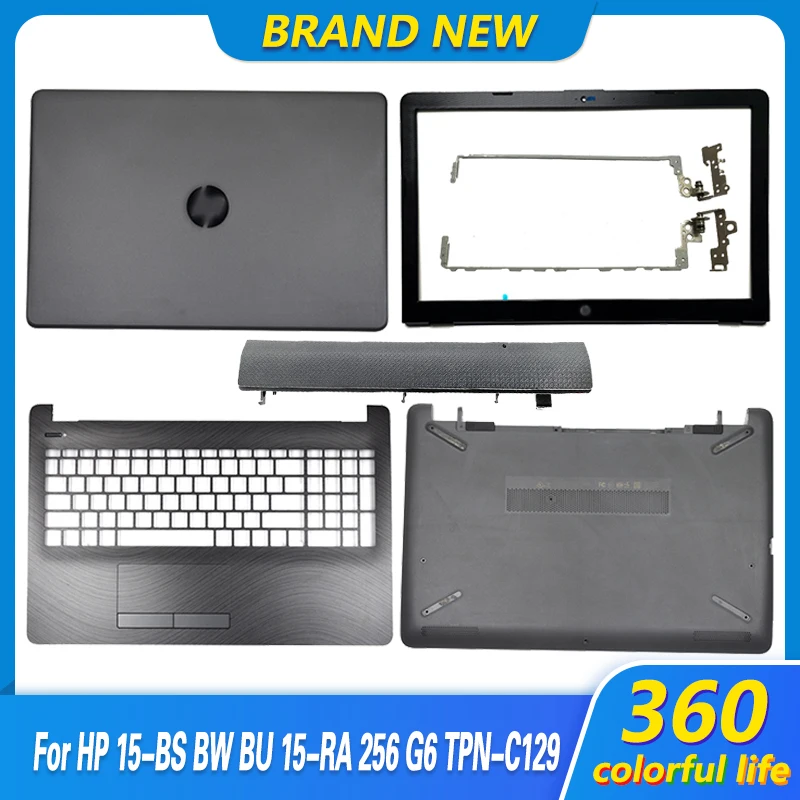 

Задняя крышка ЖК-дисплея ноутбука/Передняя панель/петли ЖК-дисплея/Упор для рук/Нижняя крышка для HP 15-BS 15-RA 15-BW 15-RB 250 G6 255 G6 929893-001, серая