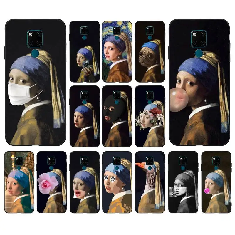 

MaiYaCa Girl With A Pearl Earring Vermeer Phone Case for Huawei Mate 20 10 9 40 30 lite pro X Nova 2 3i 7se