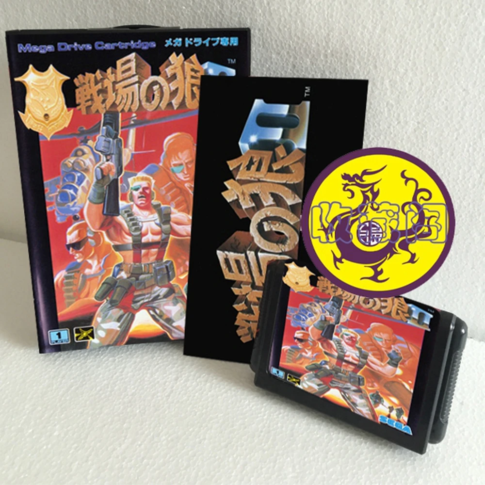 

Mercs с JP Box и JAP ручной 16-битной игровой картой MD для Sega Mega Drive для Genesis