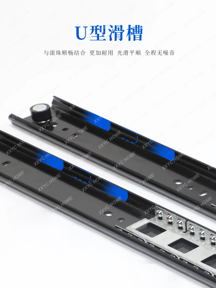 Сверхмощные направляющие для эркера скрытая двухтактная боковая направляющая