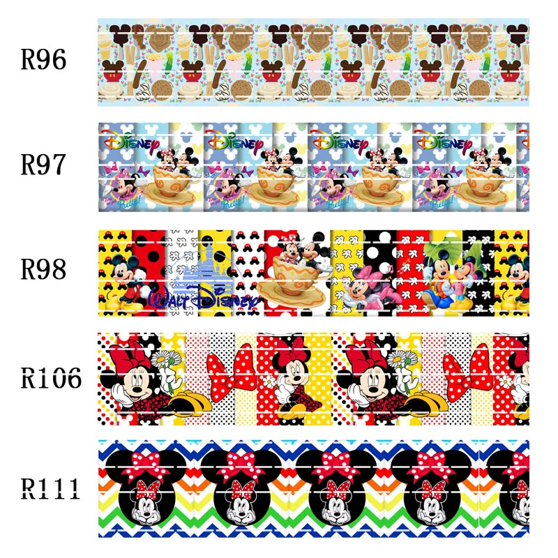 

50 yard Cartoon character 7/8inch 1inch 1.5inch 2inch 3inch printed cute princess grosgrain ribbon R96