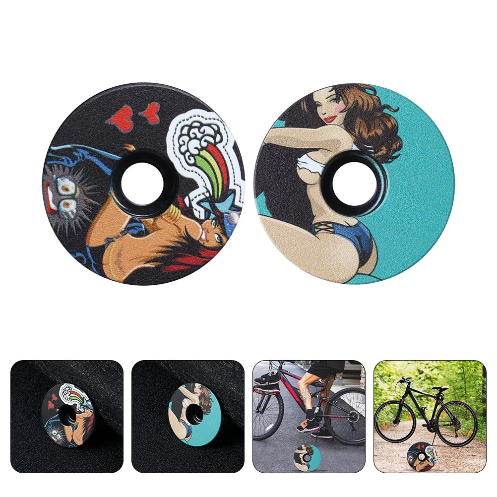 

Replaceable Bike Headset Cover Bicycle Cycling Headphones Professional Stem Caps