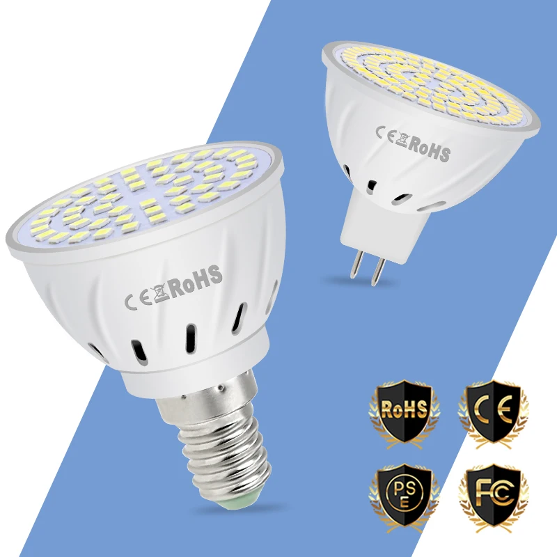 

LED Light Bulb GU10 Spotlight E27 Ceiling Lamp E14 Lampada MR16 Bombillas B22 Ampoule Living Room Warm White Leds Chandeliers