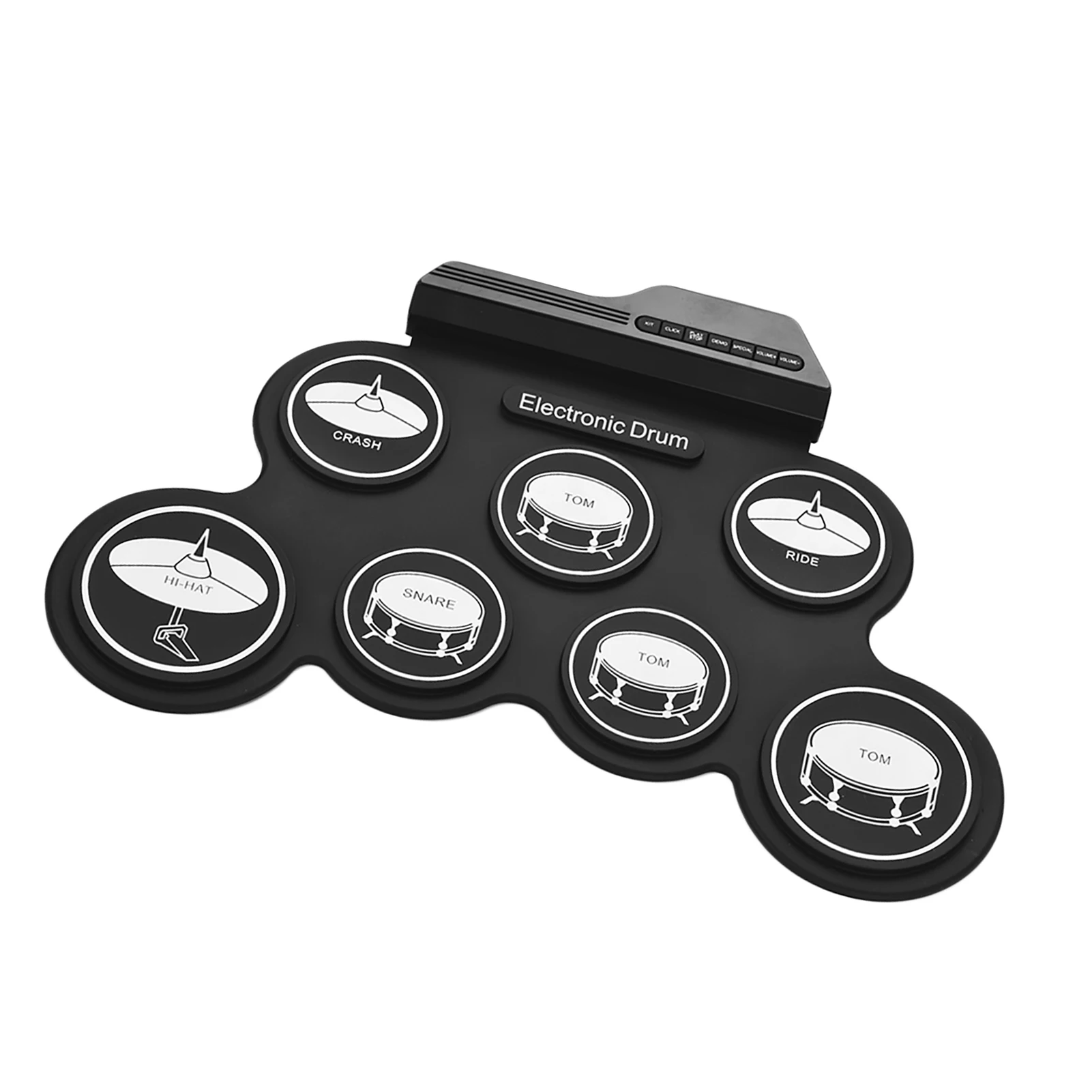 Набор силиконовых барабанов компактных размеров с USB электронный комплект 7