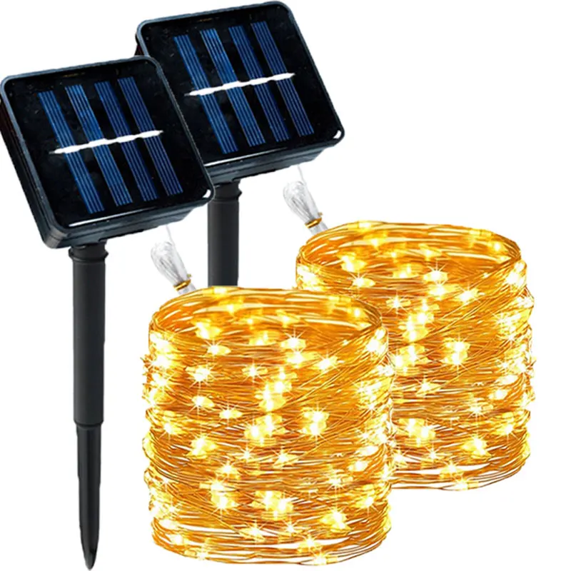 

LED Solar Fairy Lights Lamp Outdoor 7M 12M 22M LEDs String Waterproof Holiday Party Garland Decor Solar Garden Christmas Lights