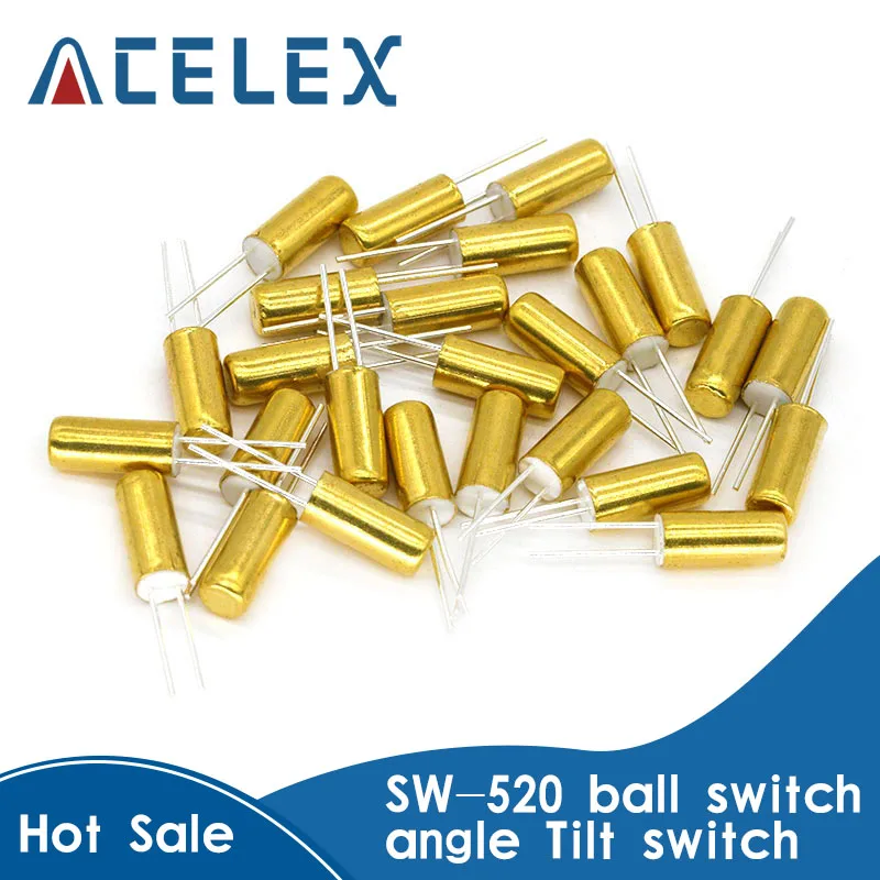 

10 шт. Высокочувствительный SW-520D SW520 мяч переключатель угол наклона переключатель вибрации