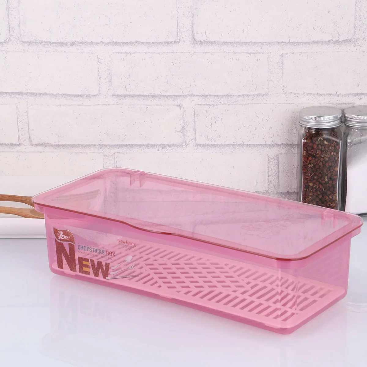 Контейнер для хранения столовых приборов поднос коробка крышка палочек ящики с