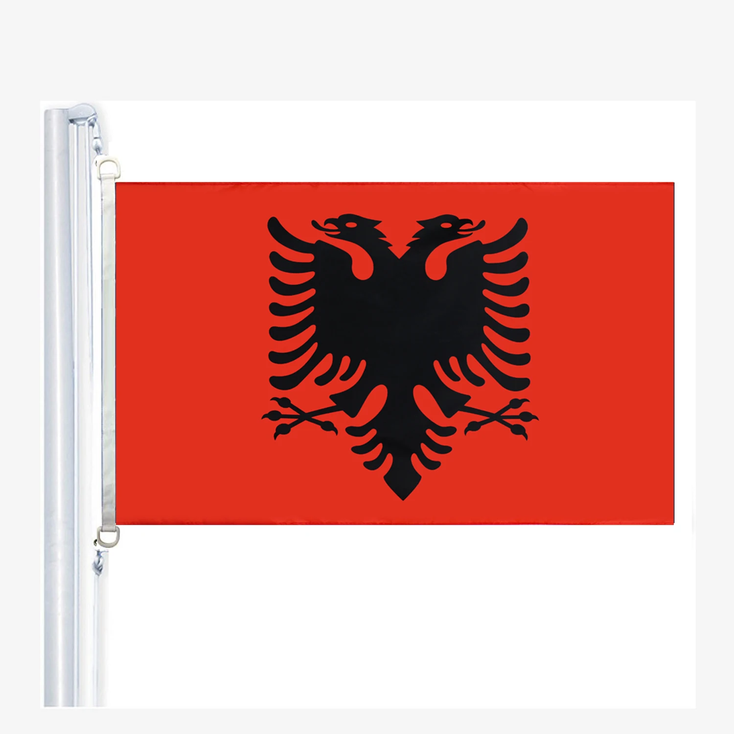 

Flag of Albania flags,90 x 150 cm, 100 % Polyester, Digitaldruck
