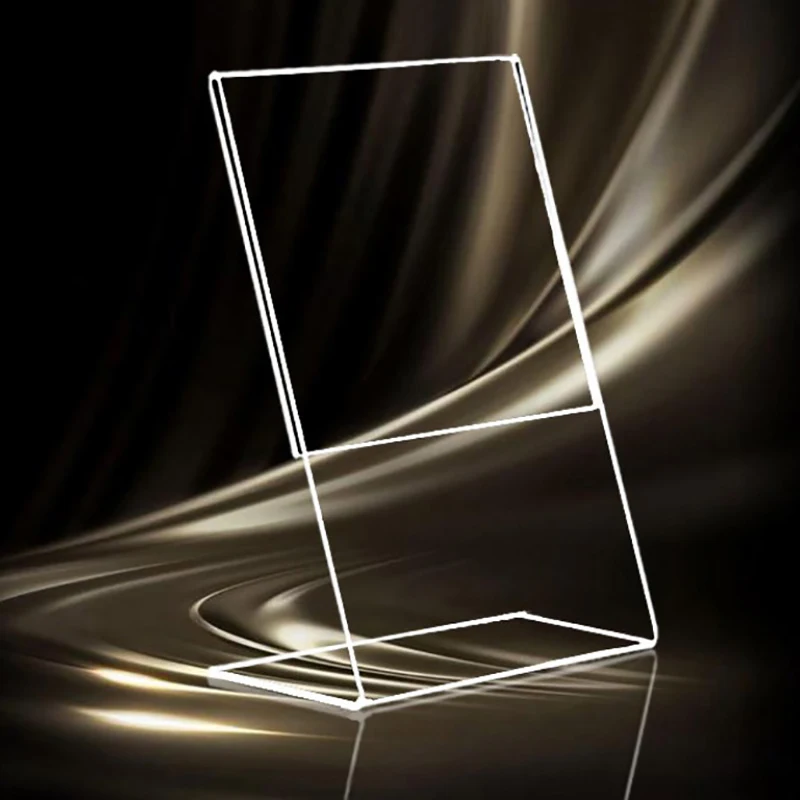 Прозрачная акриловая фоторамка подставка для дисплея настольная карточек