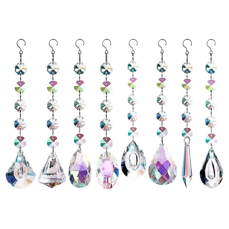 

Sun Catchers For Window Crystal Sun Catchers Hangings Rainbow Moon Sun Catchers With Crystals Colorful For Car Window Garden
