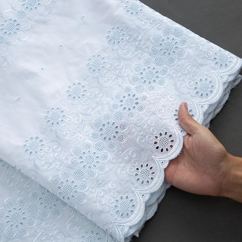 SJD LACE нигерийская австрийская хлопковая кружевная ткань 5 ярдов мужская 2024