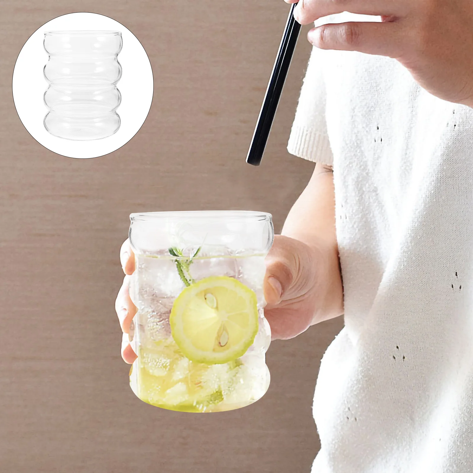 

Cup Cups Glasses Coffee Mug Drinking Beverage Tea Mugs Vintage Clear Tumbler Set Water Crystal Glasswarebeer Highball Creative