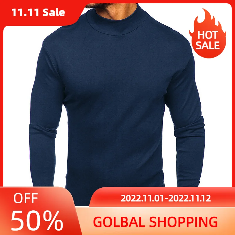 

LUCLESAM Мужская Утепленная зимняя Водолазка с длинным рукавом