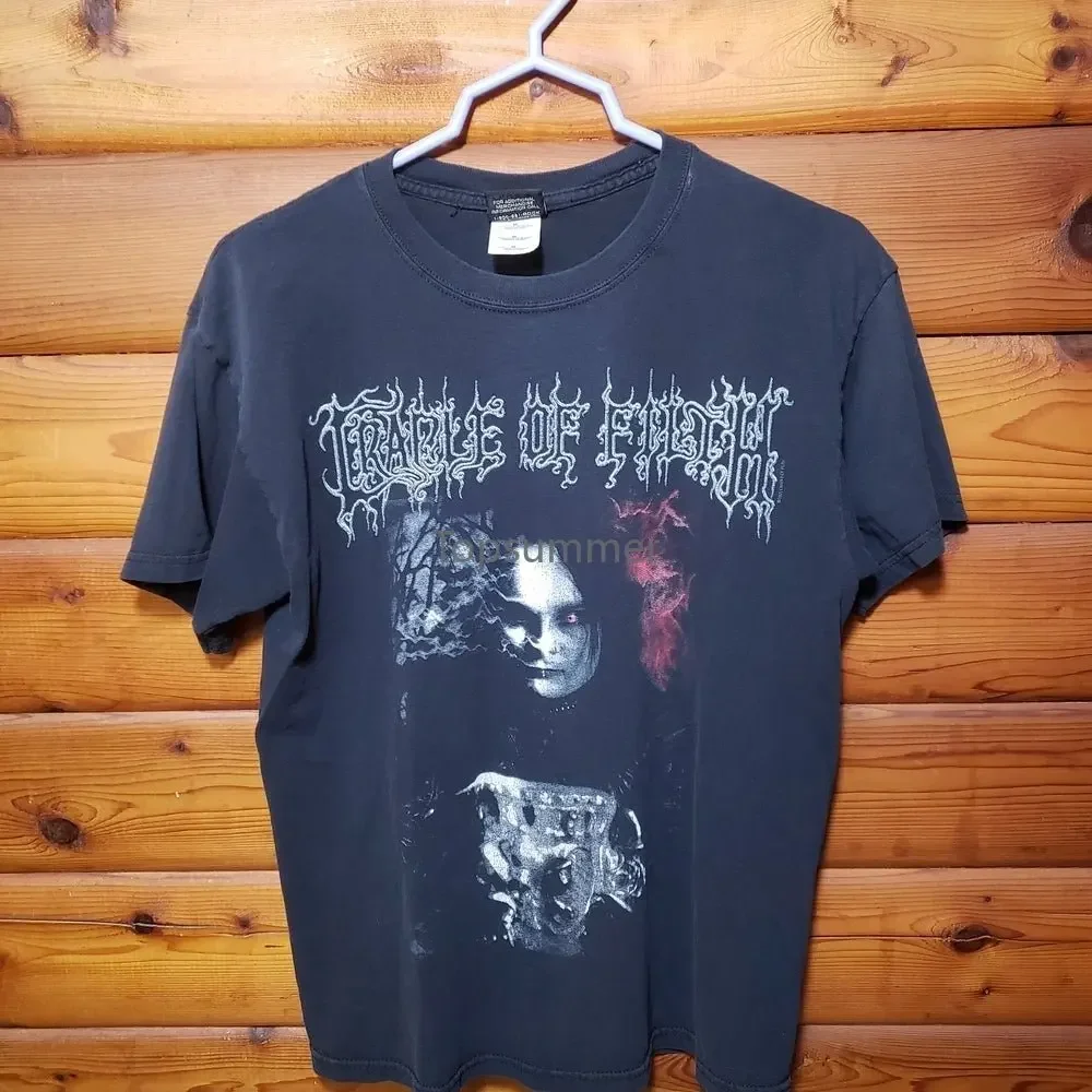 Футболка Rindu Cradle of Filth Black Is My Heart женская oversize хлопок