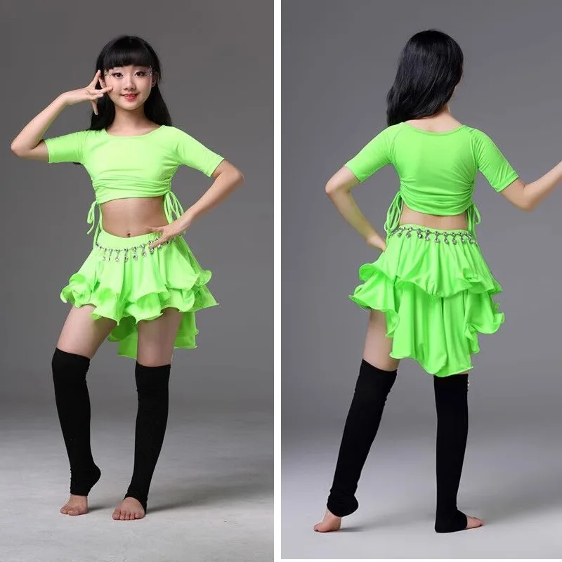 Костюм для танца живота девочек комплект выступлений юбка восточных танцев