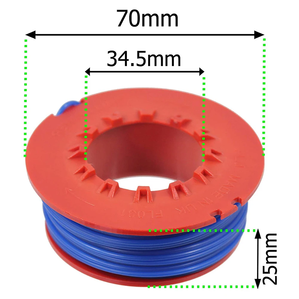 

1* Trimmer Spool Lines Line & Spool For Flymo ET21 Mini Trim ST Strimmer Trimmer Fly031 5131060-90/6, 5131106090