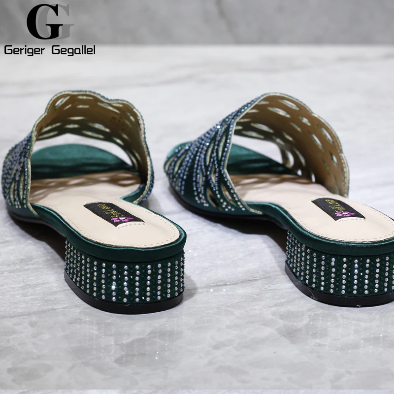 New Arrival Italian Women Shoes Decorated with Rhinestone Open Toe Pumps Luxery Shoes Women Nigerian Women Party Pumps