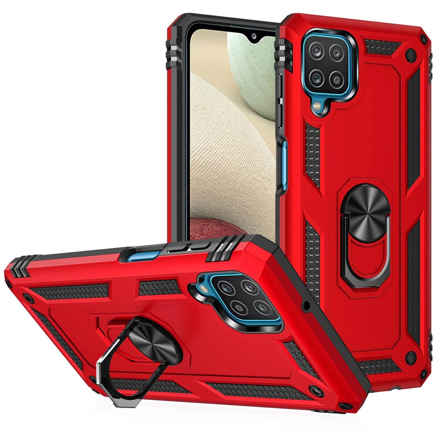 

Armor Magnetic Metal Ring Cover Case For Samsung Galaxy A50 A51 A12 A32 A21S A31 A71 A52 A70 A72 A22 A01 A03s A10s A20 A21 M31