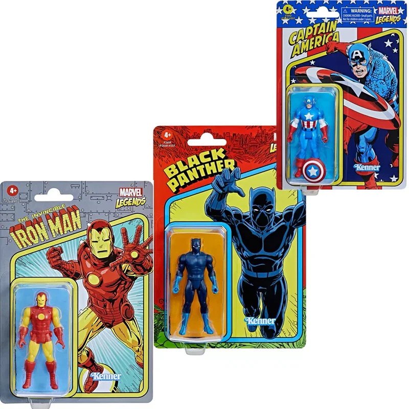 

Фигурка героя Hasbro Kenner, легенды Marvel, Капитан Америка, Железный человек, Черная пантера, Игрушечная модель 3,75 дюйма