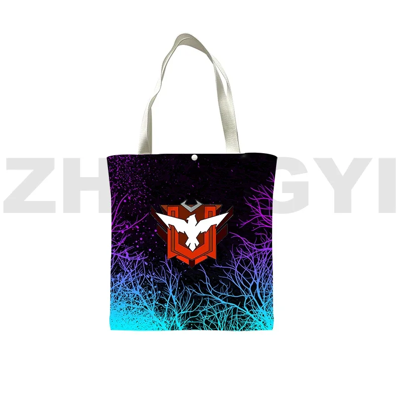 Легкая портативная сумка на плечо Free Fire Garena 3D Harajuku Game Tote Bag Повседневные сумки
