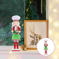 festive multi function exquisite adorable christmas nutcrackers figure wood nutcrackers soldier for tabletop