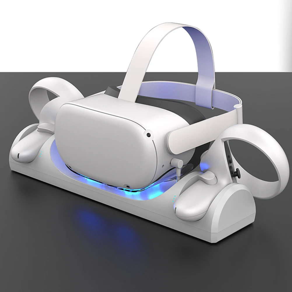 

USB Magnetic Charger Dock Holder Station For Oculus Quest 2 VR Headset Quick Charging Dock Stand Set For Quest 2 VR Accessories