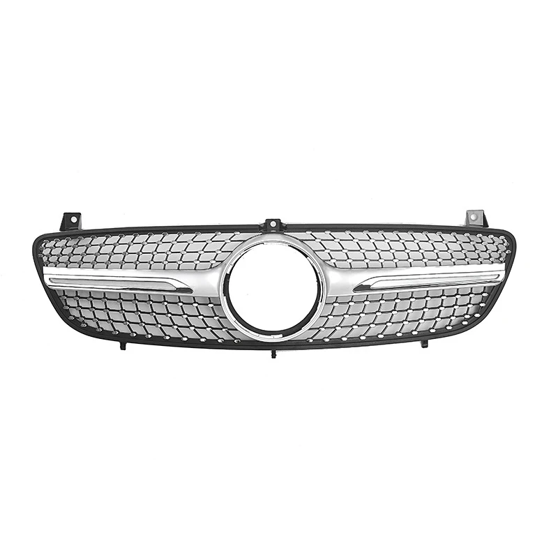 

Передняя решетка для Mercedes-Benz W639 Viano/Vito 2006, 2007, 2008, 2009, 2010, передний бампер, гоночная алмазная решетка, аксессуары для тюнинга