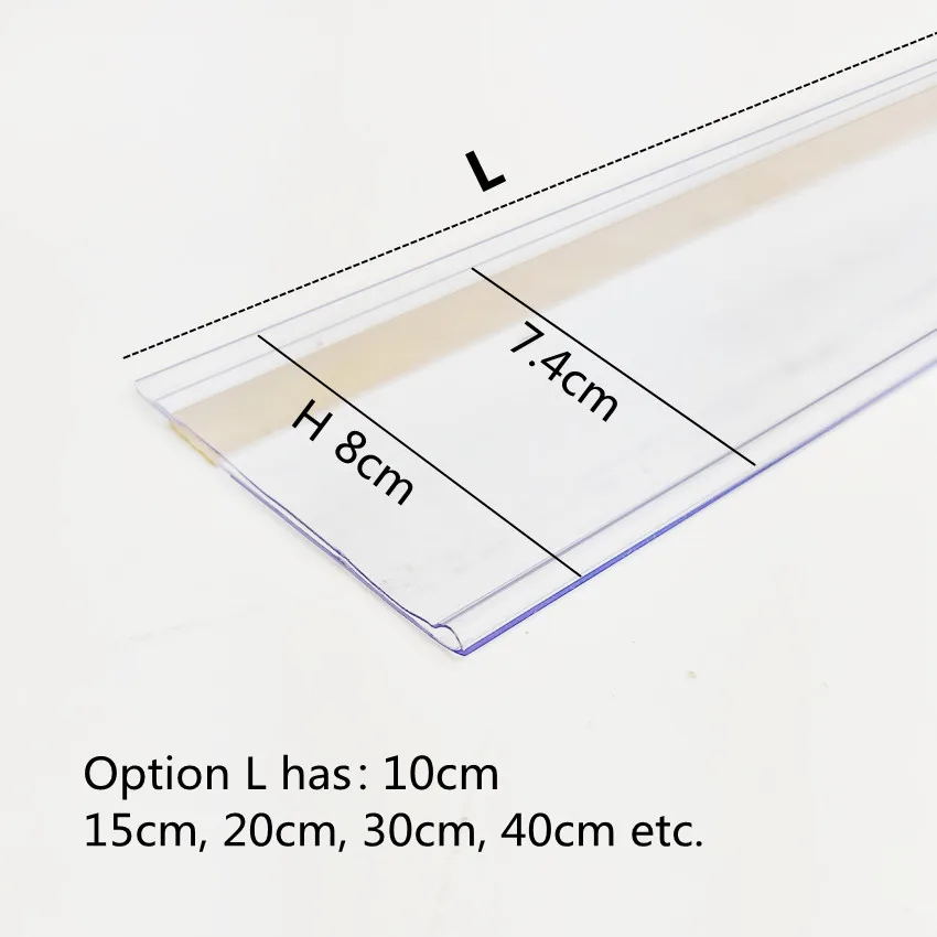 Kup H8cm Plastikowe Paski Danych Towarów Pcv Zacisk Mocujący Cena Talker Znak Wyświetlacz Etykiety Krótkiego Typu Na Półce Taśma Klejąca 30 Sztuk