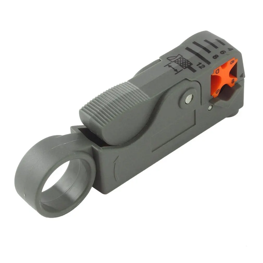 

Household Tool Multifunction Rotary Coax Coaxial Cable Cutter Tool RG58 RG59 RG6 High Impact Material Wire Stripper