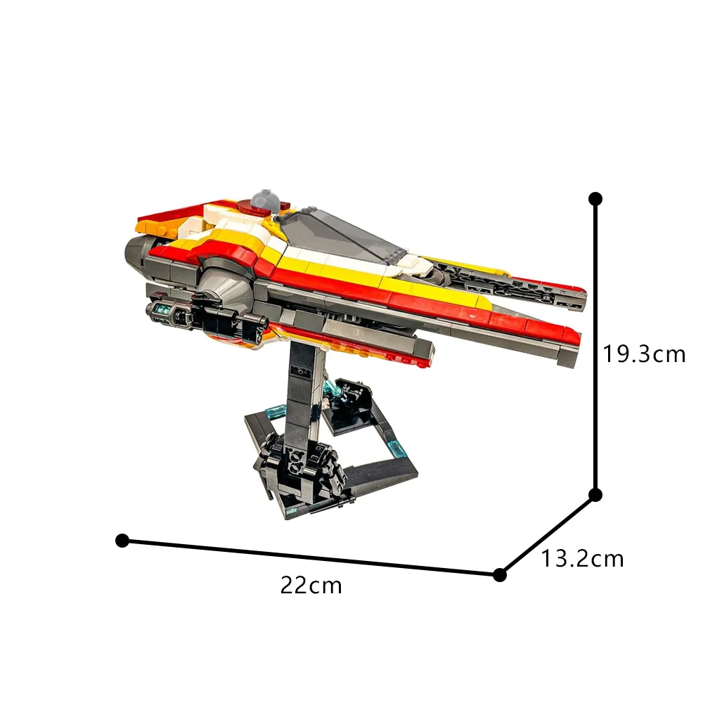 MOC Ayy Gida's M52X Starfighter Building Block U Wing Fighter Модель сращивания DIY Образовательная игрушка