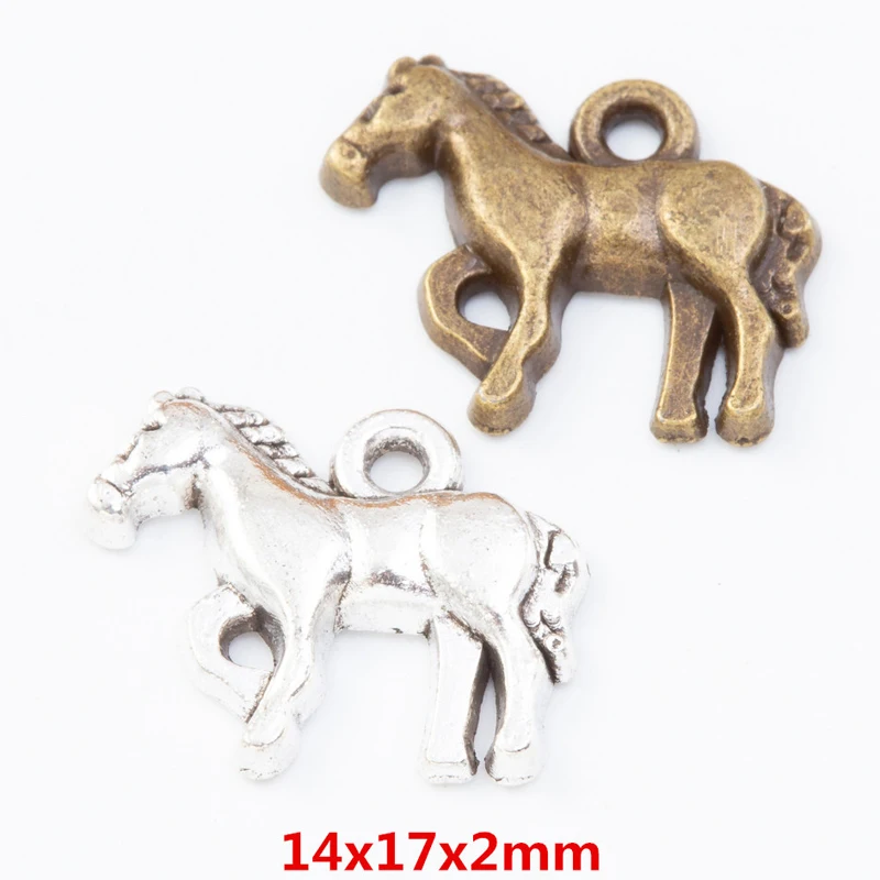 150 шт. 14*17 мм модный бутик девушка ретро серебряное украшение пот Bmw