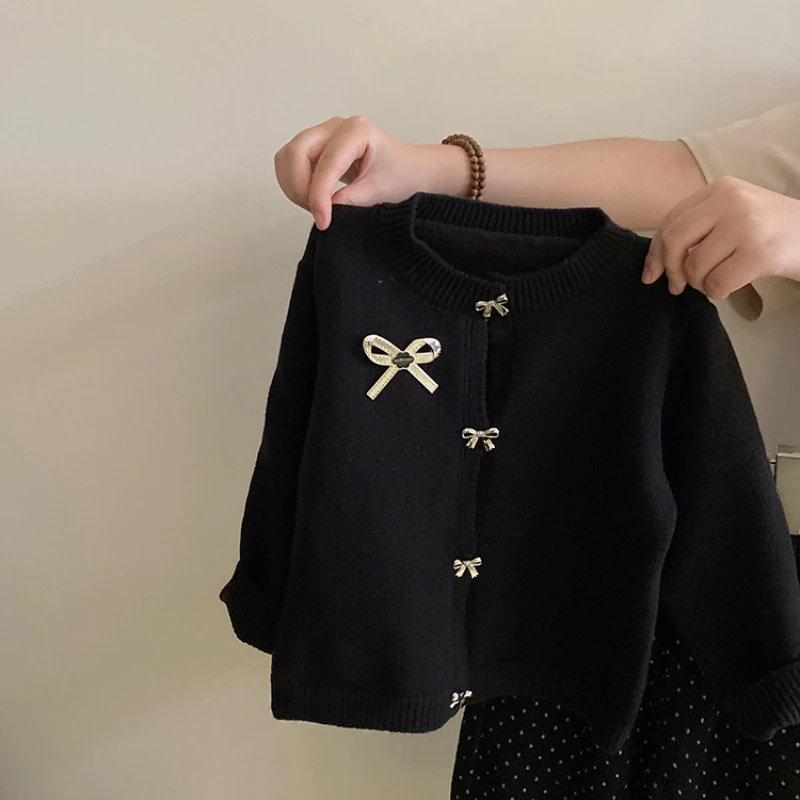 Свитер кардиган брюки для девочек в студенческом стиле осенний Модный