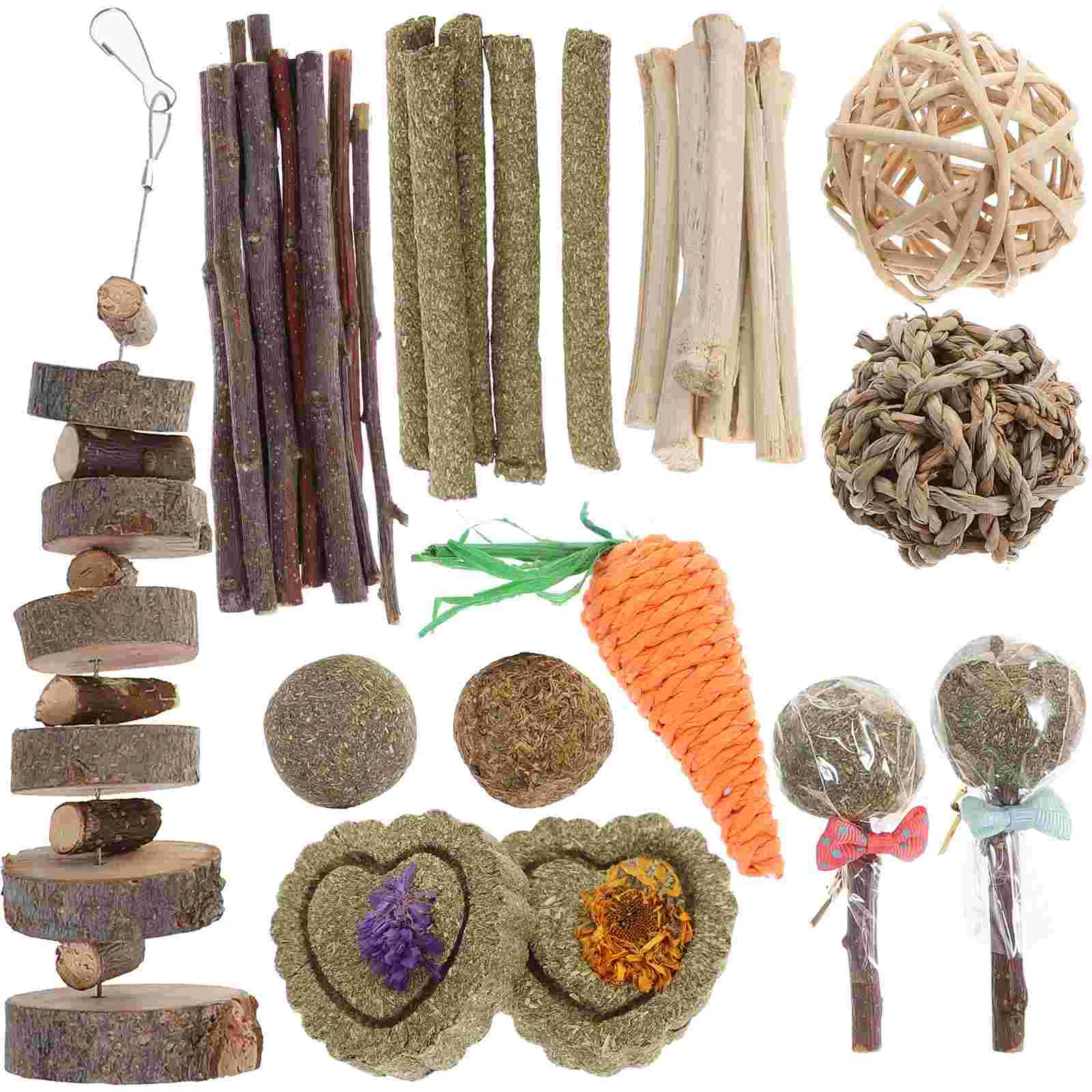 

1 Set Accessories Chinchilla Indoor Small Chew Hamster Bunny Chew Teething for Bunny Hamster