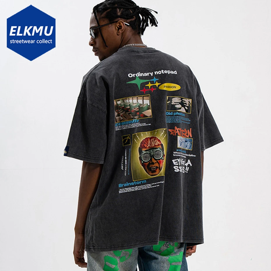 

Футболка мужская оверсайз с принтом, в стиле хип-хоп