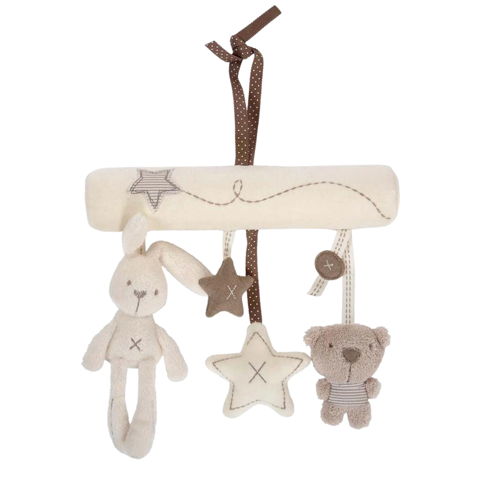 

Dangling Rattle Toys For Stroller Baby Stroller Toys For Infants Cute Bunny Bear Star Rattles Crib Car Seat Toys For Babies Boys