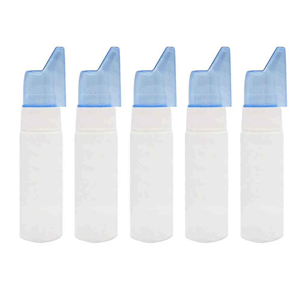 

5 Pcs 70ml Nasal Spray Device Holder Portable Refillable Mist Bottle Empty Abs Spraying Bottles Nose Sprayer Atomizers