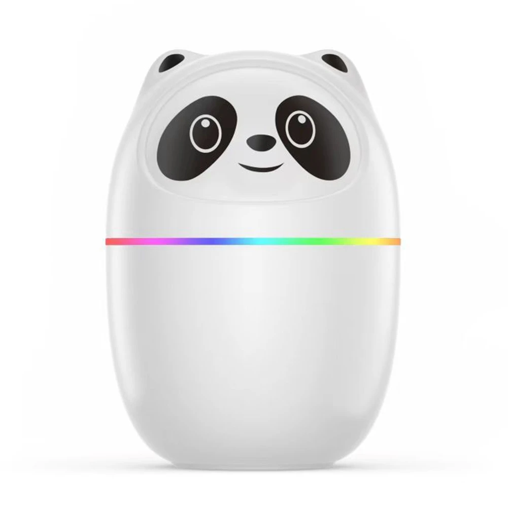 

Pandas Air Humidifier Cute 220Ml Aroma Essential Oil Diffuser USB Fogger Mist Maker with Colorful Night Light