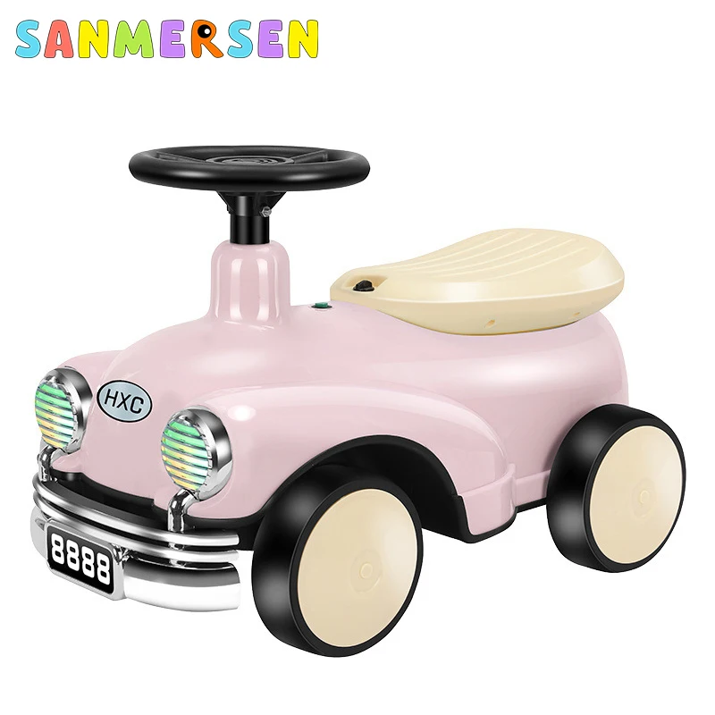 

Children's Scooter 4 Wheel Baby Balance Car with Music Sliding Riding Toys for Toddlers No Pedal Infants Walker Riding On Car