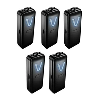 5x personal wearable air purifier necklace mini portable air freshener ionizer negative ion generator black