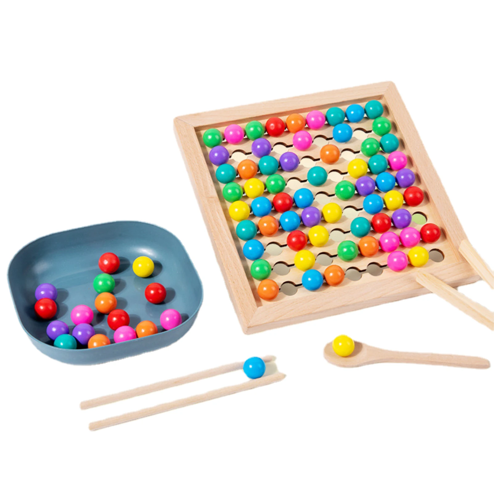 

Wood Peg Board Beads Game Montessori Bead Board Game Math Counting And Montessori Puzzle Jigsaw Fine Motor Toys Kids Montessori
