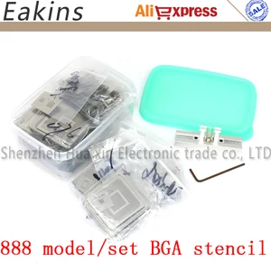 Модель 888, трафареты BGA, шаблоны для прямого нагрева, трафарет для реболлинга, зажим для чипа, Ремонтный комплект для пайки