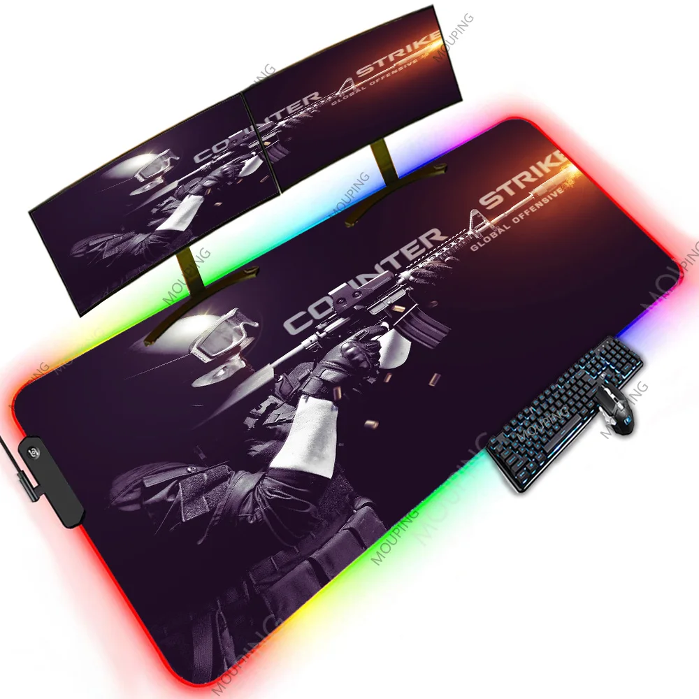 

Counter Strike Mechanical Gaming Keyboard 1200x600 XXXXL Led Rgb Accessories for Pc Gamer Oversize Mouse Pad Carpet Cheapest