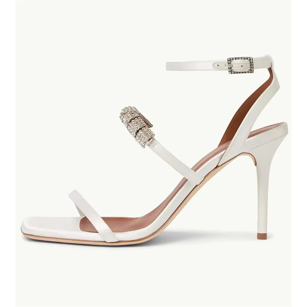 

Женские босоножки на высоком каблуке-шпильке, с квадратным носком