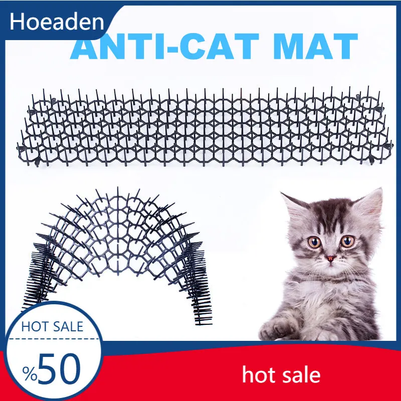 

2Pcs Garden Prickle Strip Dig Stop Cat Repellent Deterrent Mat Spike Anti-Cat