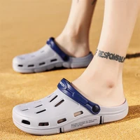 mens trend baotou cave shoes 2022 summer fashion garden shoes casual outdoor lightweight beach sandals mens two wear slippers