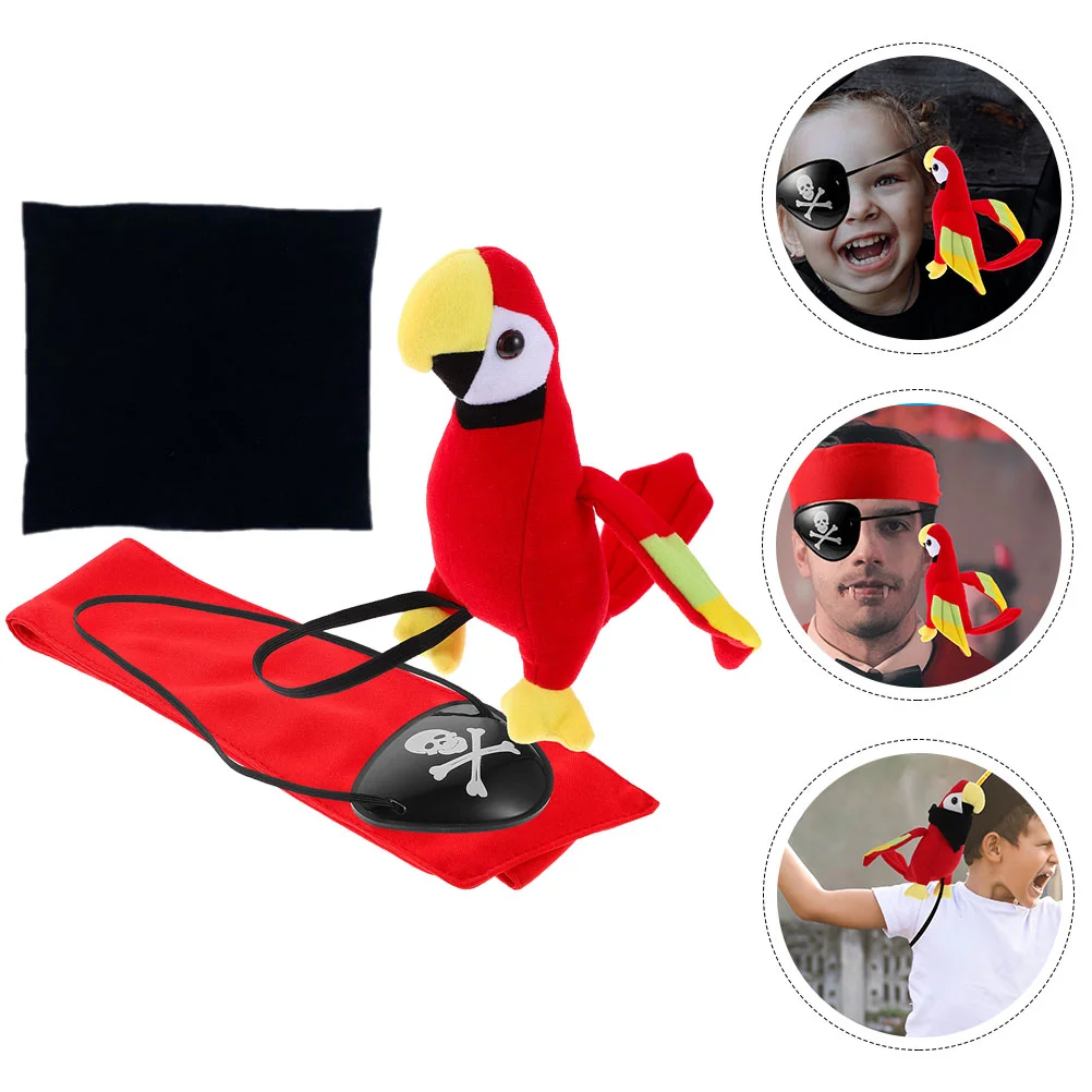 

Animals Toys Kids Masquerade Party Costume Pirate Accessories Cosplay Kit Plastic Head Bandana Child