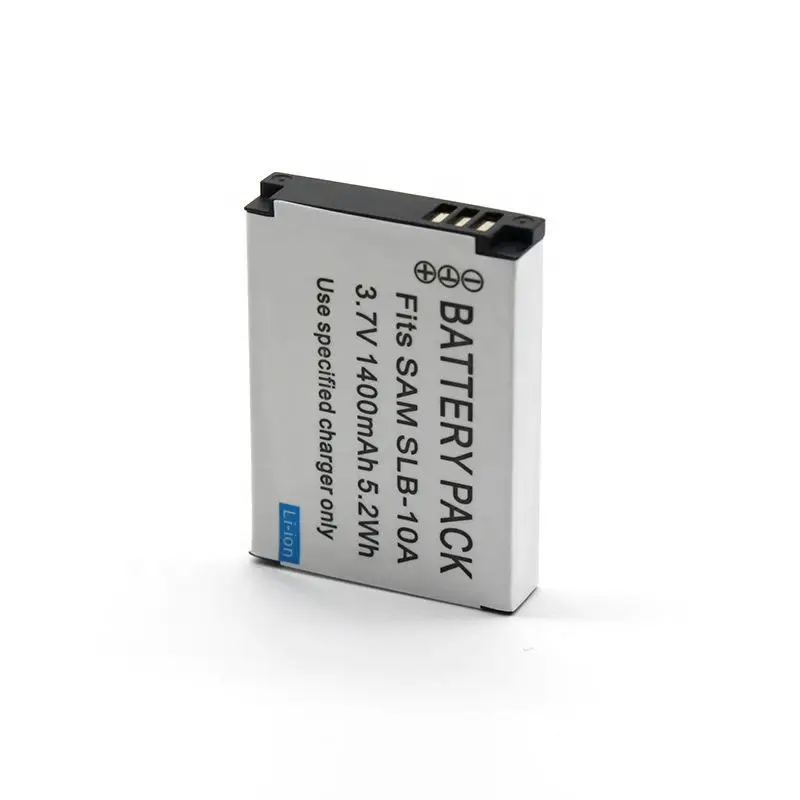 Фото Аккумулятор SLB-10A 1400 мАч, перезаряжаемые батареи для камер Samsung SL102, SL202, SL420, SL620, SL820, HZ10W, HZ15W, L100, L110, L200, L210 №2