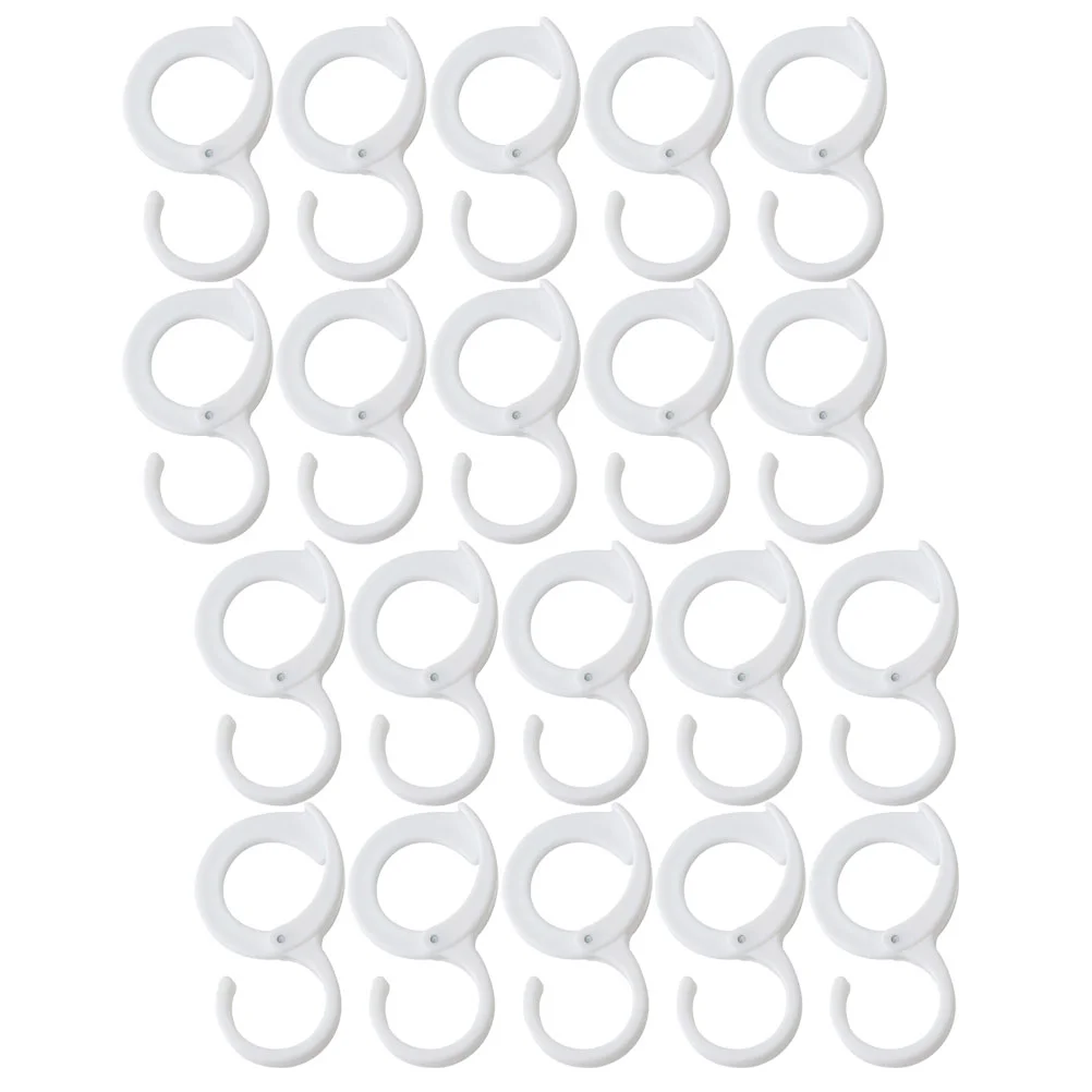 

20 Pcs Wardrobe Hanging Hanger Hook For Hats Small Plastic Hooks Home Clothes Hangers Windproof