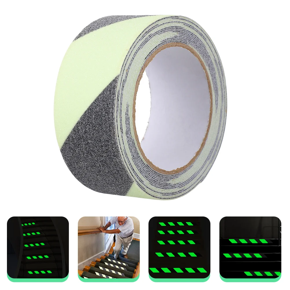 

Reflective Warning Tape Electric Black Abrasive Staircase Reflector Non-skid Traction Non-slip Safety Treads Pvc Glowing